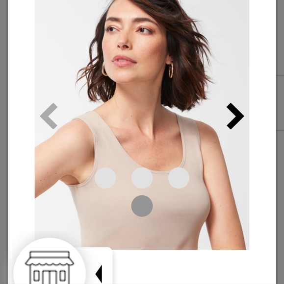 NWT Chicos Microfiber Tank Tan Size 2 = 12/14 Large - Picture 2 of 7